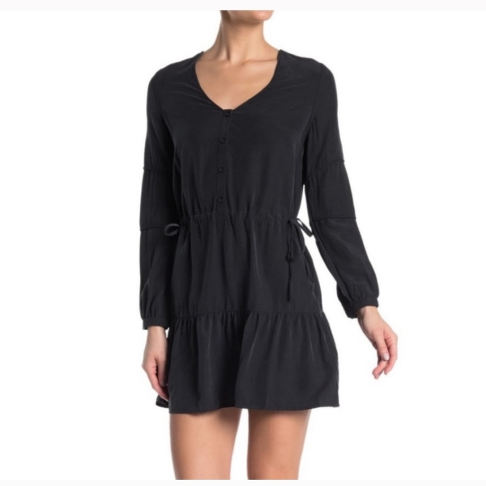 All Saints Black Long Sleeve Dress